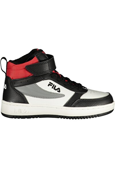 FILA Boys' black and white red sneakers
