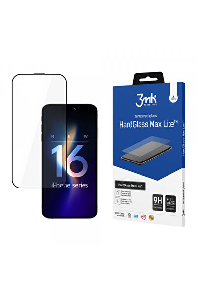 Apple 3MK HardGlass Max Lite Screen Protector for iPhone 17 / 16 Pro, Tempere...