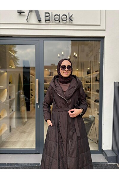 MissWhence 38513 Zippered Women's Overcoat Brown