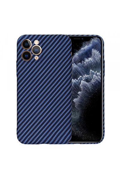 Apple Husa pentru iPhone 11 Pro, Techsuit, Carbonite FiberShell, Turcoaz