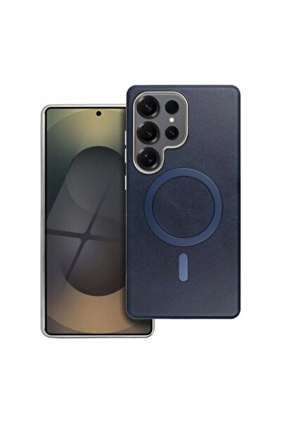 Samsung MagSafe Case for Galaxy S25 Ultra S938, OEM, Gentleman Mag, Navy Blue