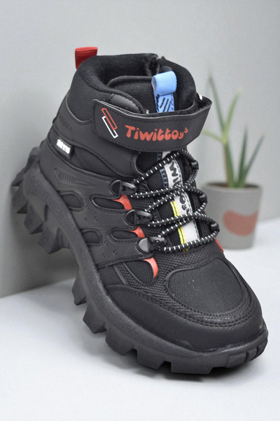 ISPARTALILAR 390U Orthopedic Sole Elastic Velcro Girls' Boots Boys' Boots Unisex Children's Boots