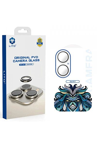 Apple Lito Titanium AR Rear Camera Screen Protector for iPhone 17, Tempered G...