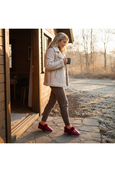 OEM Fluffy and warm slippers for women, Indoor and outdoor slippers, L603