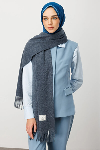 Mooncorn Anthracite Wool Scarf