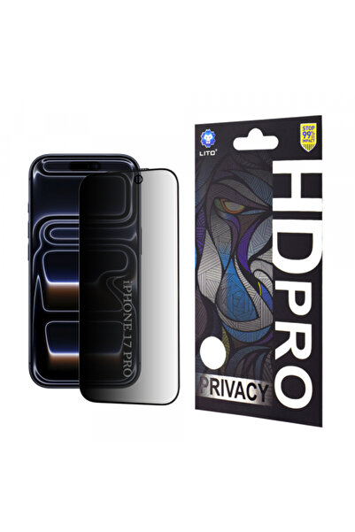 Apple Folie de protectie Ecran Privacy Lito HD Pro pentru iPhone 17 Pro, Stic...