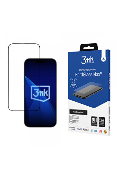 Apple Προστατευτικό οθόνης 3MK HardGlass Max για iPhone 17 Air, σκληρυμένο γυ...