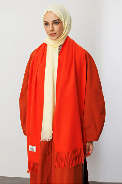 Mooncorn Orange Wool Scarf