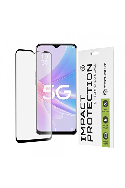 OPPO Folie de protectie Ecran Techsuit pentru A58 5G / A78 5G, Sticla Securizata, Full Glue, 111D,