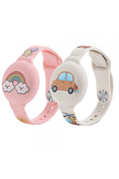 Apple Husa Tech-Protect Smooth Kids pentru AirTag, Set 2 bucati, Multicolor