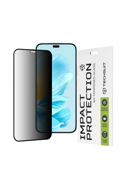 HONOR Folie de protectie Ecran Privacy Techsuit pentru 200 Lite, Sticla Securizata, Full Glue, 111D