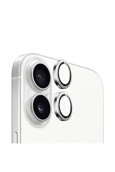 Apple Folie de protectie Camera Spate Blueo Glitter Diamond Metal Frame pentr...