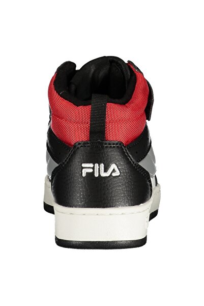 FILA Boys' black and white red sneakers