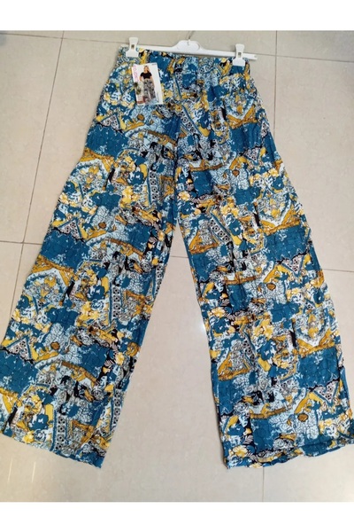 LİA Underwear Colorful Patterned Wide-Leg Women's Trousers