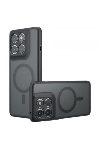 Motorola Husa MagSafe pentru Edge 60 Pro, Techsuit, PureFrost, Neagra