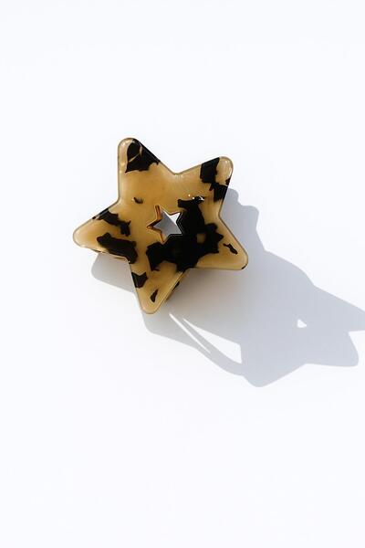 New Obsessions Cataramă de lux din acetat de metal în formă de stea