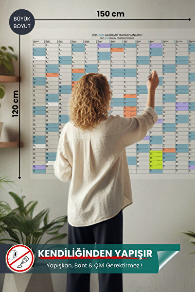 Pi Papers Planificator calendar 2025-2026, planificator de studiu, hârtie int...