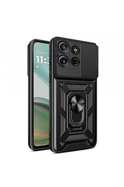 Motorola Husa pentru Moto G75, Techsuit, CamShield, Neagra