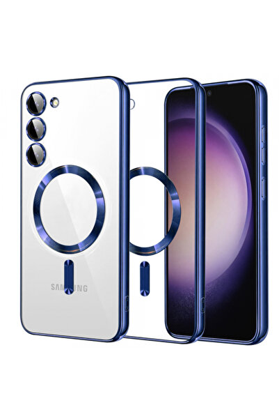 Samsung MagSafe Case for Galaxy S23 S911, Techsuit, Luxury Crystal, Blue