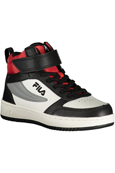 FILA Boys' black and white red sneakers