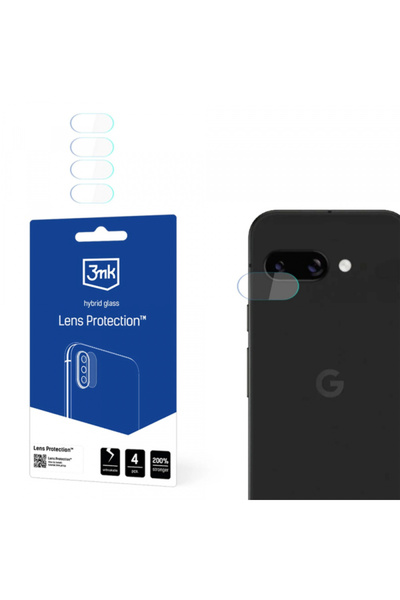 Google 3MK Protection Rear Camera Screen Protector for Pixel 9a, Flexible Glass, Set of 4
