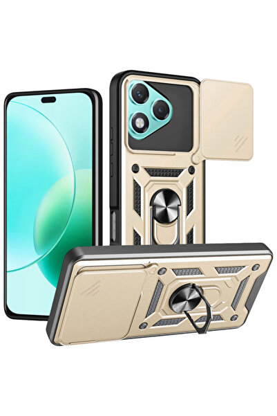 HONOR Husa pentru 400 Lite, Techsuit, CamShield, Aurie