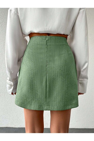 Purpleclo Μίνι φούστα με δύο κουμπιά