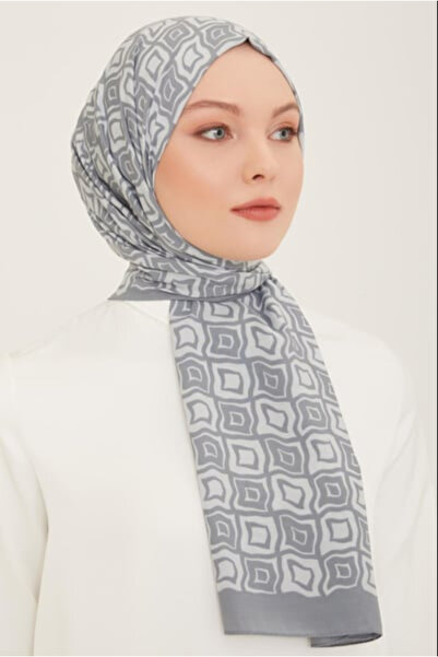 Armine Trend Defne Şal IST 5763 - 06 Gri - Alb
