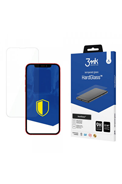 Apple 3MK HardGlass Screen Protector for iPhone 13, Tempered Glass, Full Glue