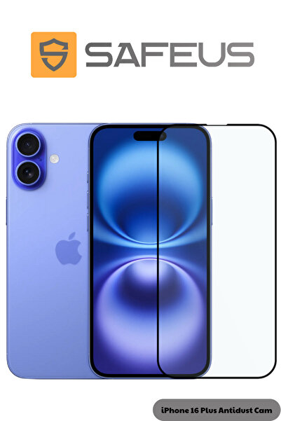 SAFEUS iPhone 16 Plus Full Coverage Anti-Fingerprint Sapphire Screen Protector Glass
