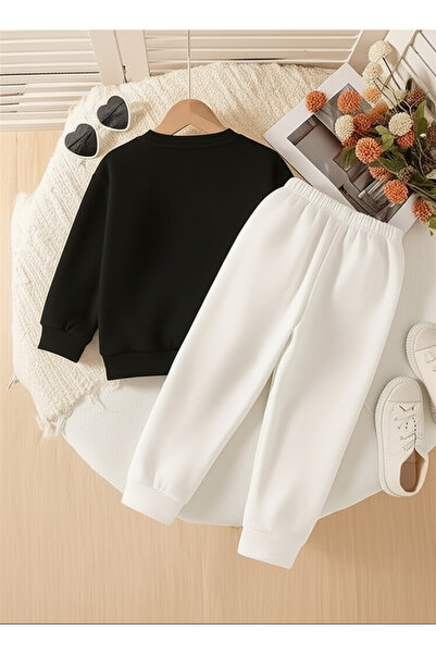 Entel Bow Detailed Top and Bottom Girls' Set