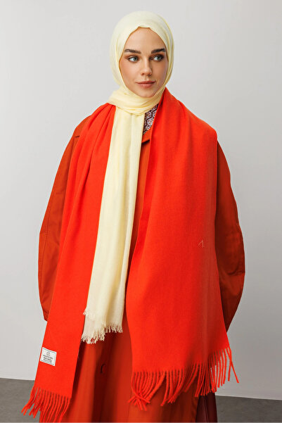 Mooncorn Orange Wool Scarf