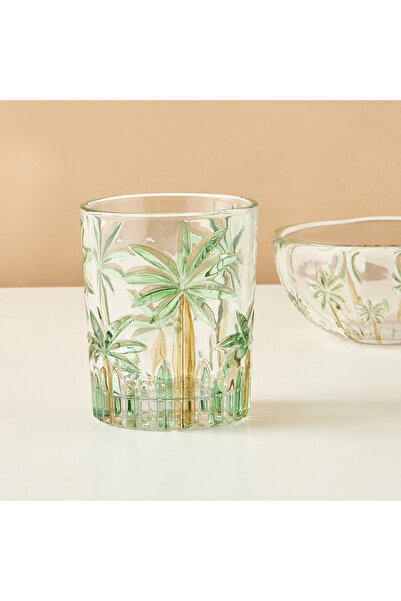 Lifestyle زجاج منقوش على شكل شجرة نخيل