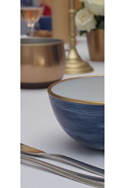 Luminarc Diwali 6 Pieces 12 cm Effect-Enhanced Marine Multi-Purpose Bowl