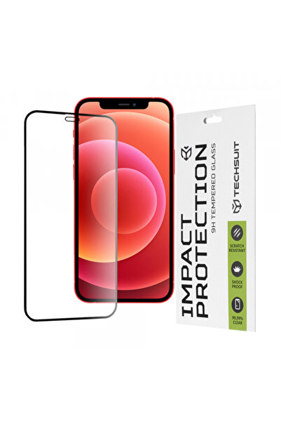 Apple Techsuit Screen Protector for iPhone 12 mini, Tempered Glass, Full Glue...