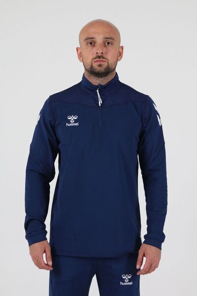 hummel (7 Farklı Renk) Oregon Yarım Fermuar EŞOFMAN ÜSTÜ-Lacivert - 3XL