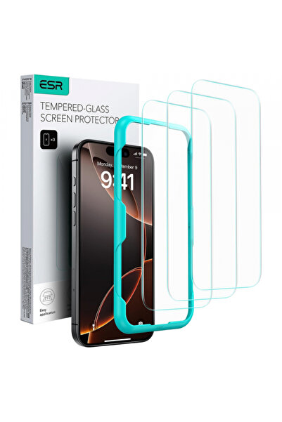 Apple ESR Screen Protector for iPhone 17 / 16 Pro, Tempered Glass, Full Glue,...