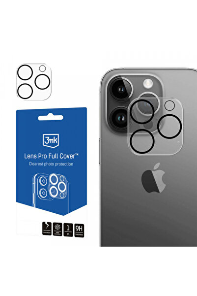 Apple 3MK Pro Full Cover Rear Camera Protection Film for iPhone 14 Pro, Tempe...