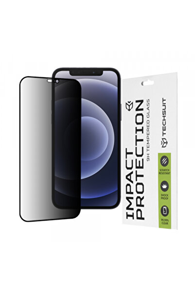 Apple Folie de protectie Ecran Privacy Techsuit pentru iPhone 12 / 12 Pro, St...
