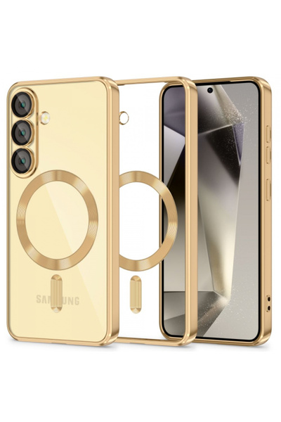 Samsung Husa MagSafe pentru Galaxy S25 S931, Tech-Protect, Magflex, Aurie