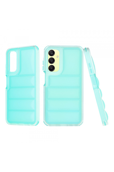 Samsung Case for Galaxy A25 A256, Techsuit, Wave Shield, Turquoise