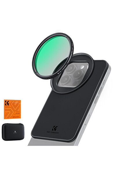 K&F CONCEPT 6,7 inç Manyetik Adaptör ( 67mm ) + CPL Filtreli Set - iphone Uyumlu