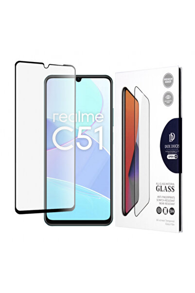 realme Folie de protectie Ecran DUX DUCIS pentru Note 50 / C51, Sticla Securizata, Edge Glue, Neagra