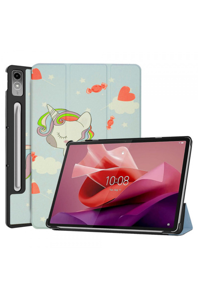 LENOVO Husa pentru Tab P12, Techsuit, FoldPro Unicorn, Multicolor