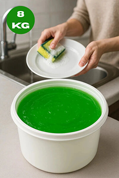 YOK YOK AMBALAJ Mintak Jel Elde Bulaşık Deterjanı 8 KG – Güçlü Temizlik, Parl...