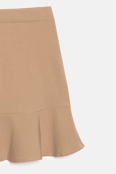 Saade Γυναικεία μίνι φούστα σε γραμμή Α με κανονική μέση με βολάν