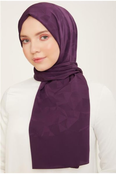 Armine Trend J.Capri Purple Patterned Shawl Ist 7 - 395