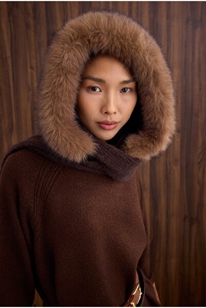 HEQA Turtleneck Basic Sweater Brown