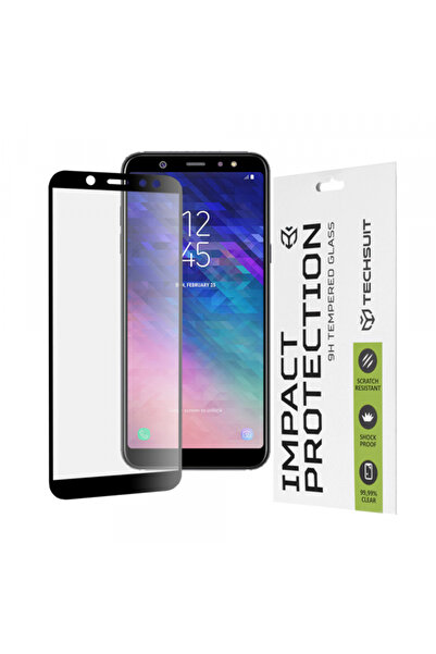 Samsung Techsuit Screen Protector for Galaxy A6 Plus (2018) A605, Tempered Gl...