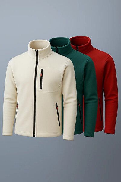 COMBİNE MİCHAİL Men's Premium Full Zip 3-Piece Sweatshirt